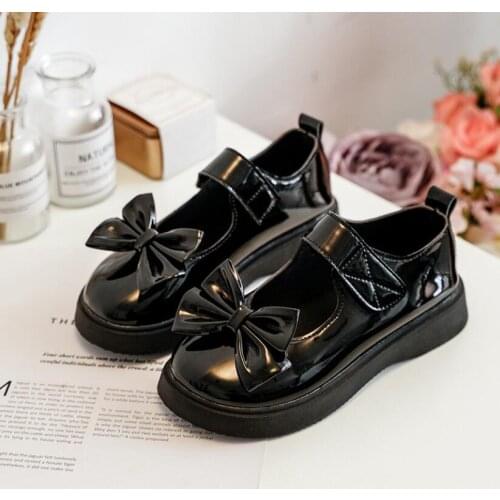 2021 New Children Elegant Princess PU Leather Sandals Kids Girls Wedding Dress Party Beaded Shoes For Girls Leather Shoes