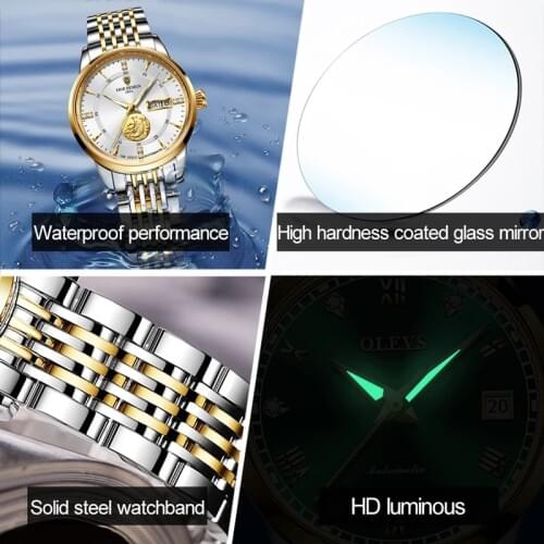 2021 LIGE Luxury Brand Mechanical WatchFor Women Bracelet Automatic Watch Ladies Wrist Watches Gift Waterproof Relogio Feminino