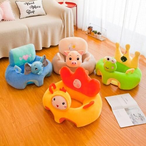 Children Household Soft Cartoon Sofa Creative Baby Boys Girls Learning Seat Plush Toy Early Education Small Sofa