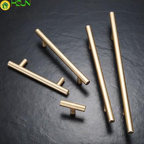 T Long Aluminum Cabinet Shape 2.4"-20" Pulls Gold Handle for Drawer Cupboard Furniture Handles Pull Knob Hardware