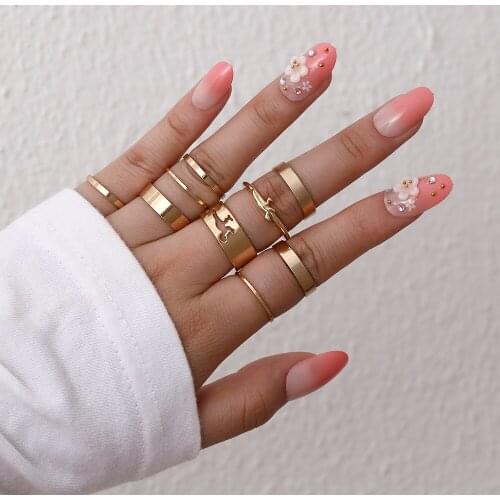 Lost Lady Hot-Selling Creative Ring Popular Style Five-Pointed Star Dinosaur Airplane Aing Fashion Light Luxury Alloy Jewelry