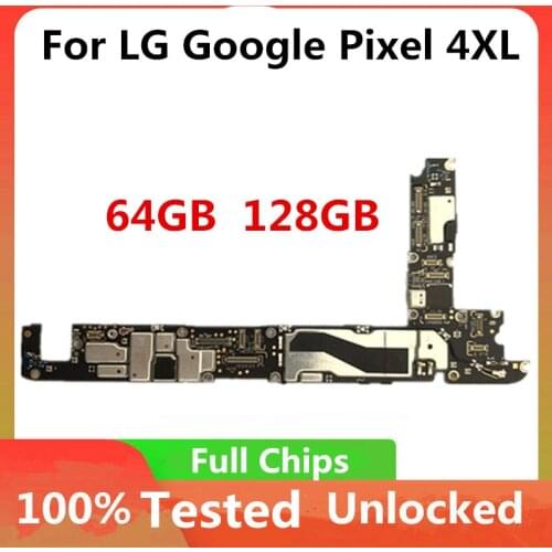 64GB 128GB For LG Google Pixel 4 Unlocked Motherboard Full Tested Original Logic Board with Full Chips Mainboard 4XL 4 XL