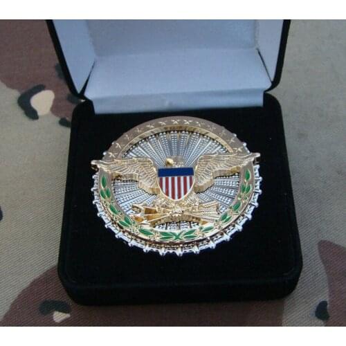 US MILITARY OFFICE OF THE SECRETARY OF DEFENSE IDENTIFICATION METAL BADGE WITH Gift Box