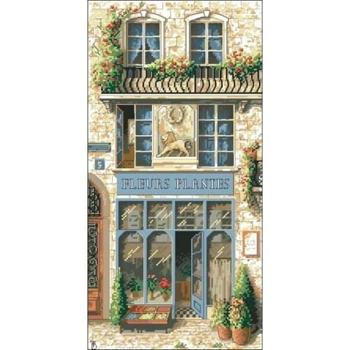 Top Quality Building, house Sewing kit Embroidery Needlework 14CT Unprinted Cross Stitch Kits Art DIY Handmade Decor
