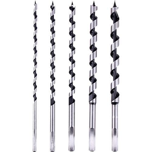 5PCS 230mm Extra Long Point High-carbon Steel Wood Drill Bit Set Woodworking Tool Set 6mm 8mm 10mm 12mm 14mm Dropshipping