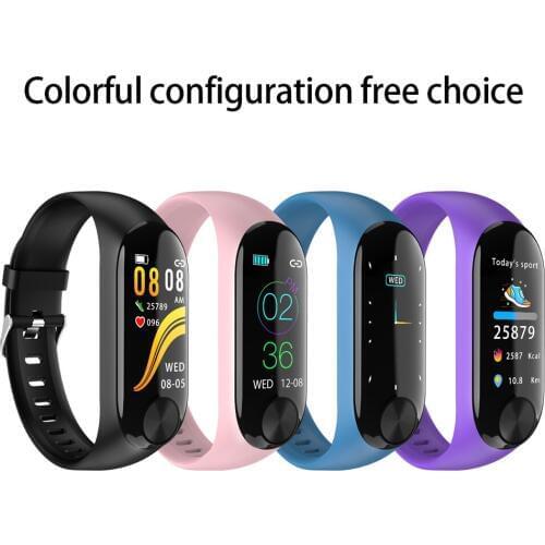 Original Y10 Smart Bracelet Heart Rate Tracker Band Fitness Tracker Wristband Smartwatch Color LCD Screen Watchband Mi 3