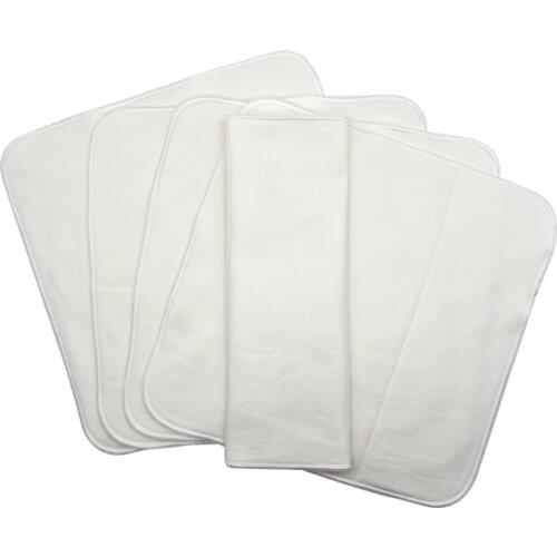 Asenappy Bamboo Cotton Diaper Insert Trifold For Onesize Diape Pocket Nappy 36cm x36cm