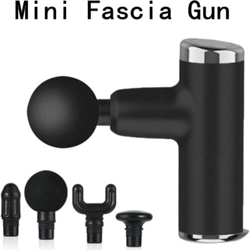 Mini Portable Pocket Fascia Gun Body Muscle Relaxation 4 Stalls Strong Massager For Neck And Back Slimming Shaping