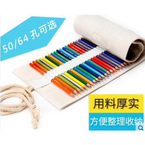 48 color 60 color 72 color cloth color pencil curtain original sketch pencil bag canvas curtain color pencil bag art painting su
