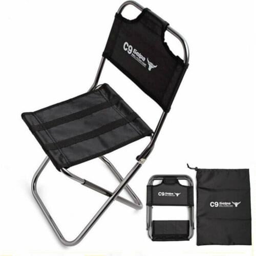 Light Outdoor Fishing Chair by Strong Aluminum Alloy Nylon Camouflage Folding Small Size Chair Camping Hiking Chair Seat Stool