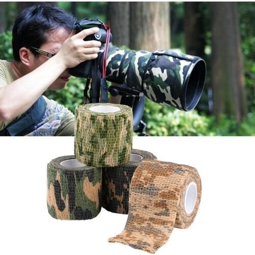 High Quality Camo Army Outdoor Hunting Shooting Tool Camouflage Stealth Tape Waterproof Wrap 5CMx4.5M