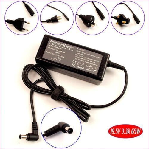 19.5V 3.3A 65W Laptop Ac Adapter Charger for Sony VAIO Vaio Fit15A SVF15N12SFB SVF15N17SHS SVF15N1BPGB SVF15N12SGB Flip PC