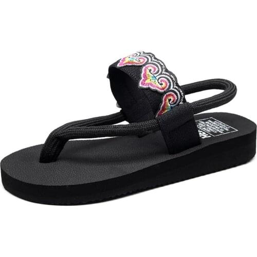 2021 Ladies Sandals Clip Toe Flat Women Platform PU Leather Gladiator Shoes Summer Female Flip Flop Zipper Casual Woman