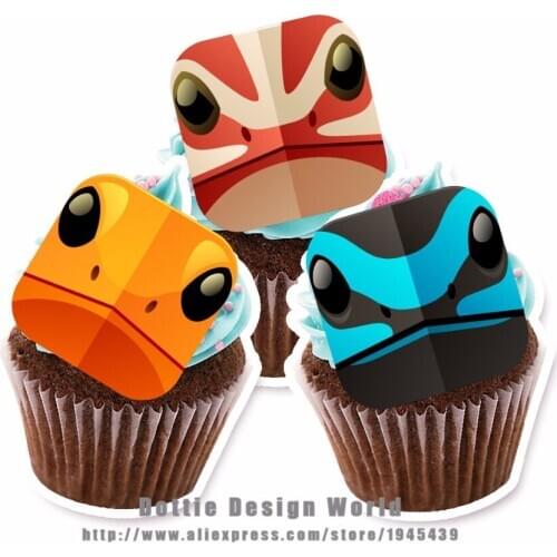 15 Snake Head Edible Cake Topper Wafer Rice Paper Cake Cupcake Cookie Topper Decoration Birthday Baby Shower Wedding Cake Decor