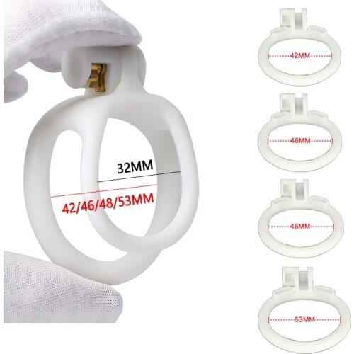 2021 For Male Resin Chastity Device Cock Cage Belt 5 Sizes Penis Ring Cock Ring Adult Lock Sex Toy For Men