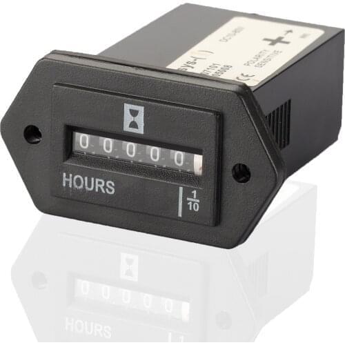 Free Shipping Industrial Timer SYS-1 AC100-250V 6 Digits Hour Meter Complete Sealed Quartz Timer Counter