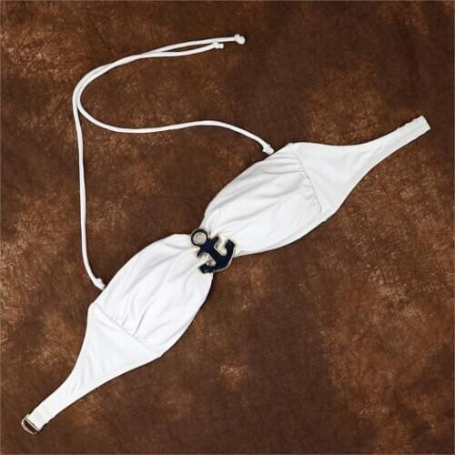 Biquini Bathing Suit Ornamental Brooch girl maillot de bain Women Orange Heart-shaped Jewelry Bikini Set Swimwear Swimsuit