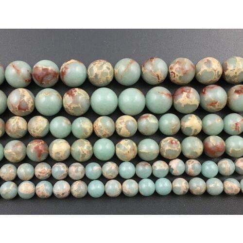 Natural blue green sea sediment jaspe r beads,jewelry making beads Imperial Jaspe r bead supplies 4mm 6mm 8mm 10mm 12mm 3strand