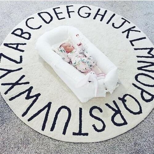 Letter Printen Decor Carpet Child Play Mat/Rug Baby Kids Bedroom Game Crawl Gym Living Rugs Activity For Mat Carpets Room
