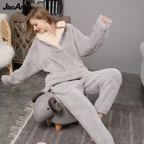 Женские теплые пижамы JiaoAmple China At AliExpress