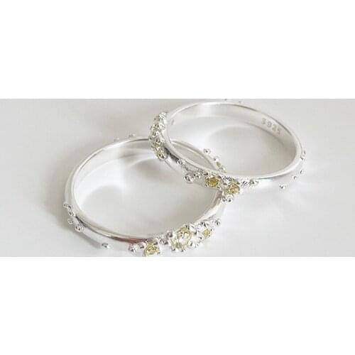 Sterling Silver 925 Minimalist Zircon Rings Gift For Womens Personalized Engagement Open 2021 Trend Fine Accessories Jewelry