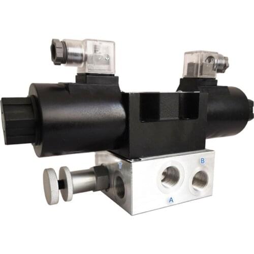 1 way 2 way 3 way multi-way hydraulic distributor 12 24V Aluminum body side in side back harvester Electric control