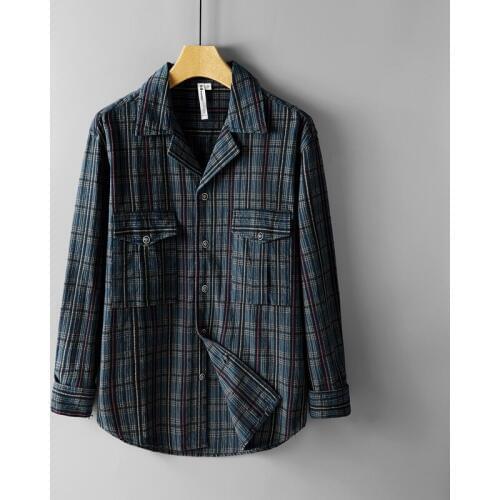 2019 Suehaiwes brand Italy linen jacket men plaid autumn jackets for men long sleeve spring jacket mens comfortable jackets
