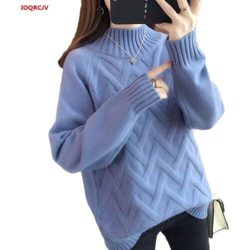 Thick Warm Turtleneck Sweater Women 2019 Winter Long Sleeve Jumper Women Sweaters And Pullovers Pull Femme Kintted Tops W1528