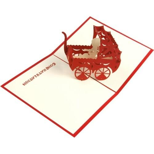 3D Up Invitation Greeting Card Birthday Valentines' Day New Year Xmas Gift