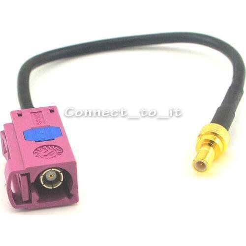 RF Coaxial Adapter Extension Cable GPS Antenna Pigtail Cord 15cm Fakra "H" Jack Female to SMB Plug Male Pin Connector Adapter