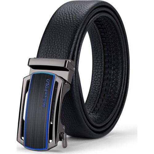 Williampolo Mens Belts Designer Belts Men Luxury Genuine Leather Automatic Buckle Belt #21418-20P