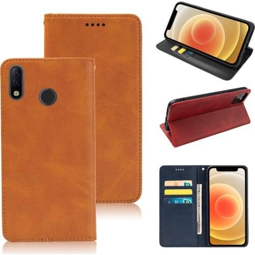 Luxury Business Leather Case For Tecno Spark 3 Pro Spark3 3Pro 2019 Back Flip Phone Wallet Cover Magnetic Stand Book
