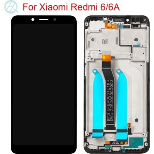 10 Touch LCD For Xiaomi Redmi 6A LCD With Frame Touch Screen Assembly 5.45 Inch Original Redmi 6 Display Screen