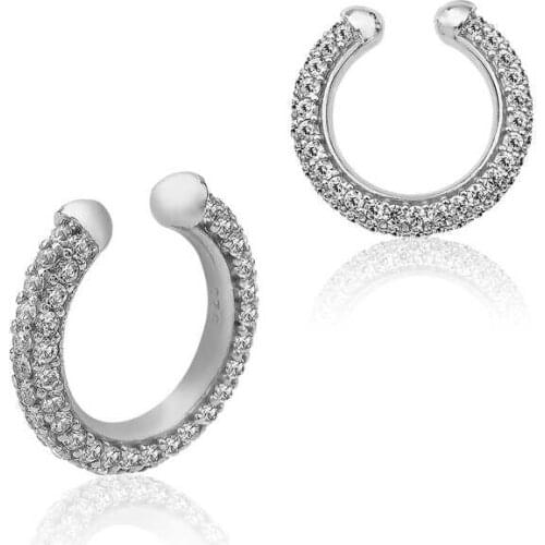 Tevuli 925 Sterling Silver Cubic Zirconia Ring Cartilage Earrings