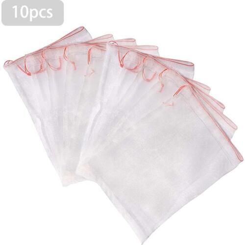 10Pcs Grape Protection Bags For Fruit Vegetable Grapes Mesh Bag Against Insect Pouch Waterproof Pest Control Anti-Bird Garden
