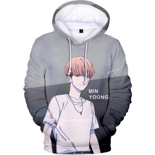 Hip Hop Cartoon Hoody Kpop 3D Hoodie Sweatshirts Men/women Long Sleeve 3D Hooded Tops Female Harajuku Streetwear K Pop Clothes