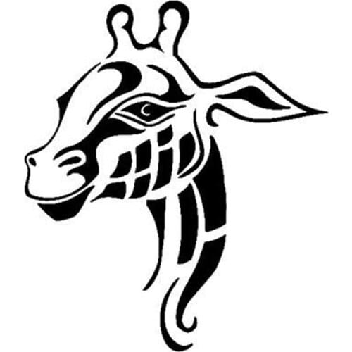 16.3X19CM TRIBAL GIRAFFE JUNGLE Personality Vinyl Decal Car Sticker Motorcycle Car-styling S6-2015