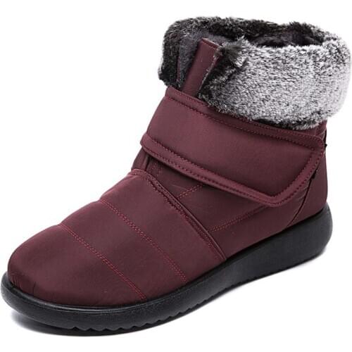 Winter Shoes For Women Retro Style Ankle Boot Female Shoes Woman Winter Boots Hook & Loop Ladies Shoes Botines Mujer 2020