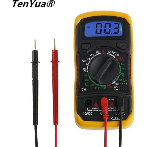 LCD Digital Multimeter Portable multi meter AC/DC Current voltage meter DC Ammeter resistance tester