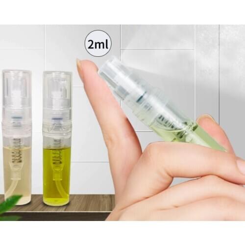 1PCS 2ml 3ML 5ML mini plastic spray perfume bottle, small promotion sample perfume atomizer