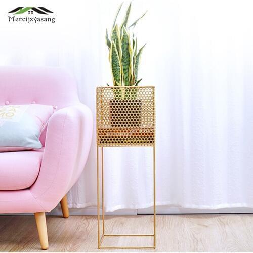 2Pcs/Lot Flower Vases Floor Metal Vase Plant Dried Floral Holder Flower Pot Road Lead for Home/Wedding Corridor Decoration G114