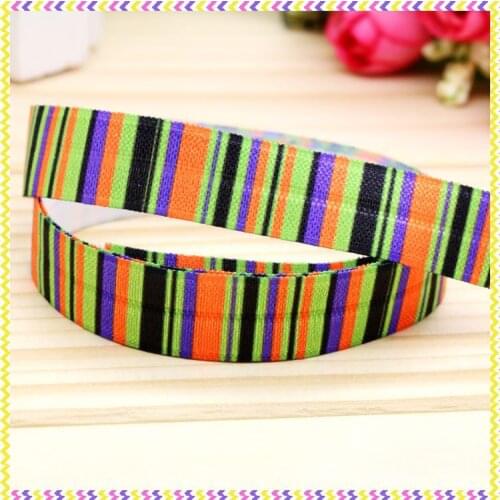 5/8'' Free shipping Fold Elastic FOE halloween printed headband headwear hairband diy decoration wholesale OEM P4369
