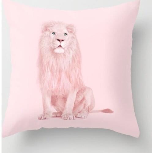Albino Lion Cushion Cover Decorative Pillow Cover Case Seat Car Home Decor Throw Pillowcase Decoration