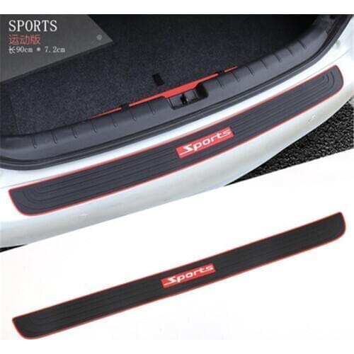 Car styling car General purpose silicone Rear Door Bumper Protector sill for Kia sportage sportager K2 K3 K5 KX5 SOUL