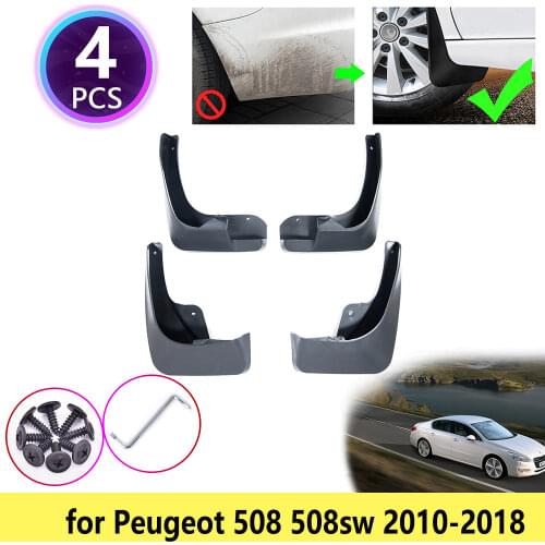For Peugeot 508 sw 508sw 2010~2018 2011 2012 2013 2014 2016 Mudguards Mudflap Fender Mud Flap Flaps Splash Guards Accessories