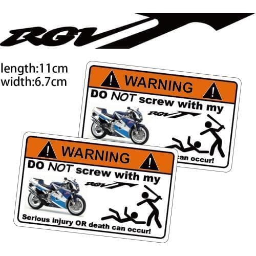 KODASKIN Motorcycle Cheap Creative Warning Sticker Decal for Suzuki GRV250