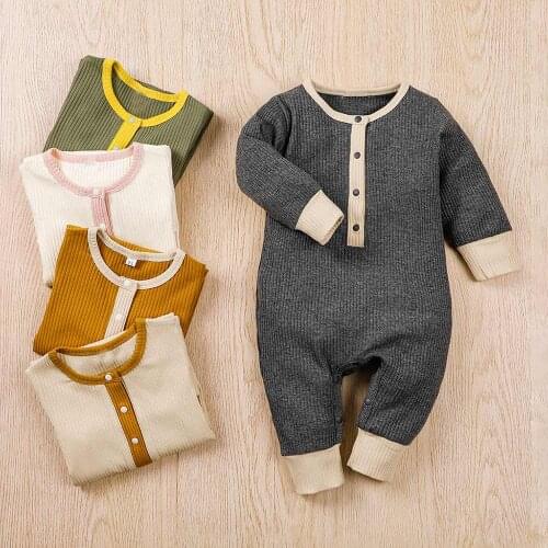 PatPat Baby Solid Jumpsuit