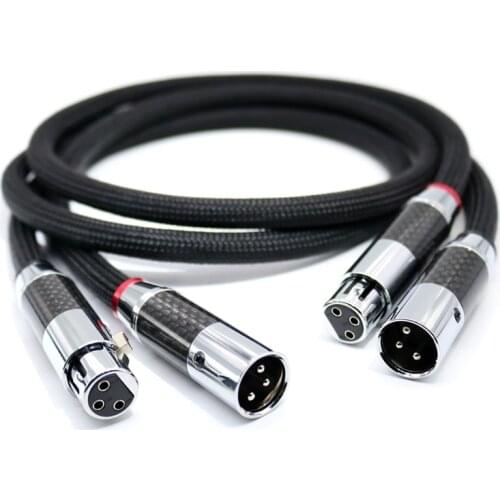 Hi-end XLR Balanced Cable Black Net FA-220 Pure Copper OFC HiFi Audio Line