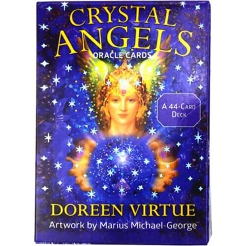 Crystal Angel Oracle Cards Party Board Game Divination Fate 44 Cards Deck Tarots E56D