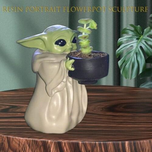 Resin Portrait Flowerpot Sculpture Art Human Face Flower Living Room Home Decoration Ornaments Succulents Head Shape Flower Pot